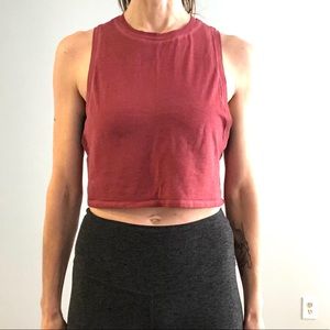 Lululemon Cut Back Crop, Washed - Chianti, 4